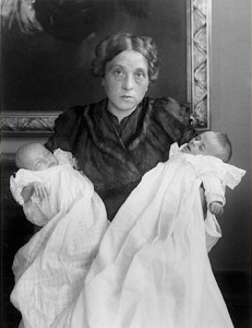 August Sander portrait: My Wife in Joy and Sorrow