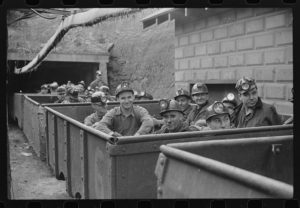 West Virginia Coal Miners headed into the mines, Marion Post Wolcott, Farm Security Administration